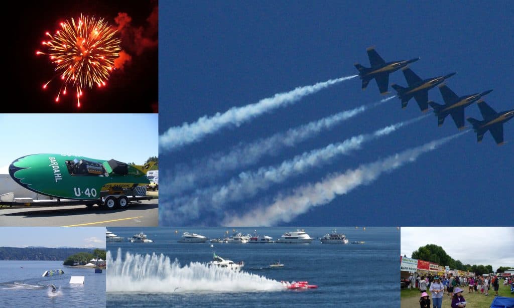 Seafair Weekend events photo collage