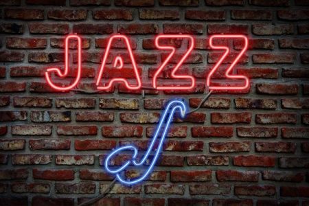 neon jazz sign