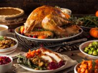 thanksgiving roast turkey and side dishes