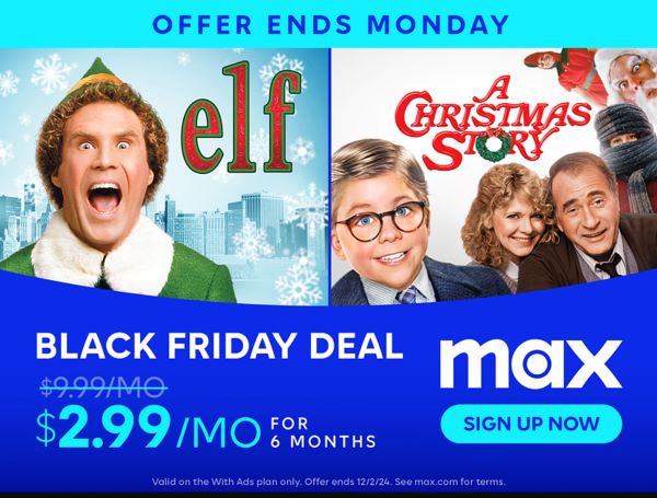 HBO Max Black Friday Deal 2024